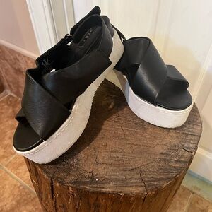 Stylish Black Platform Sandals